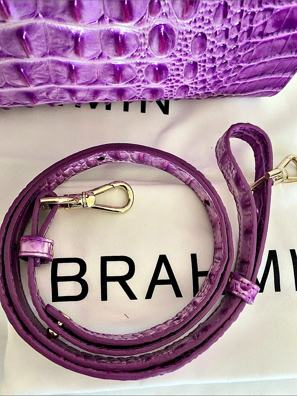 Brahmin Adrian Lilac Essence handbag - Picture 6 of 9